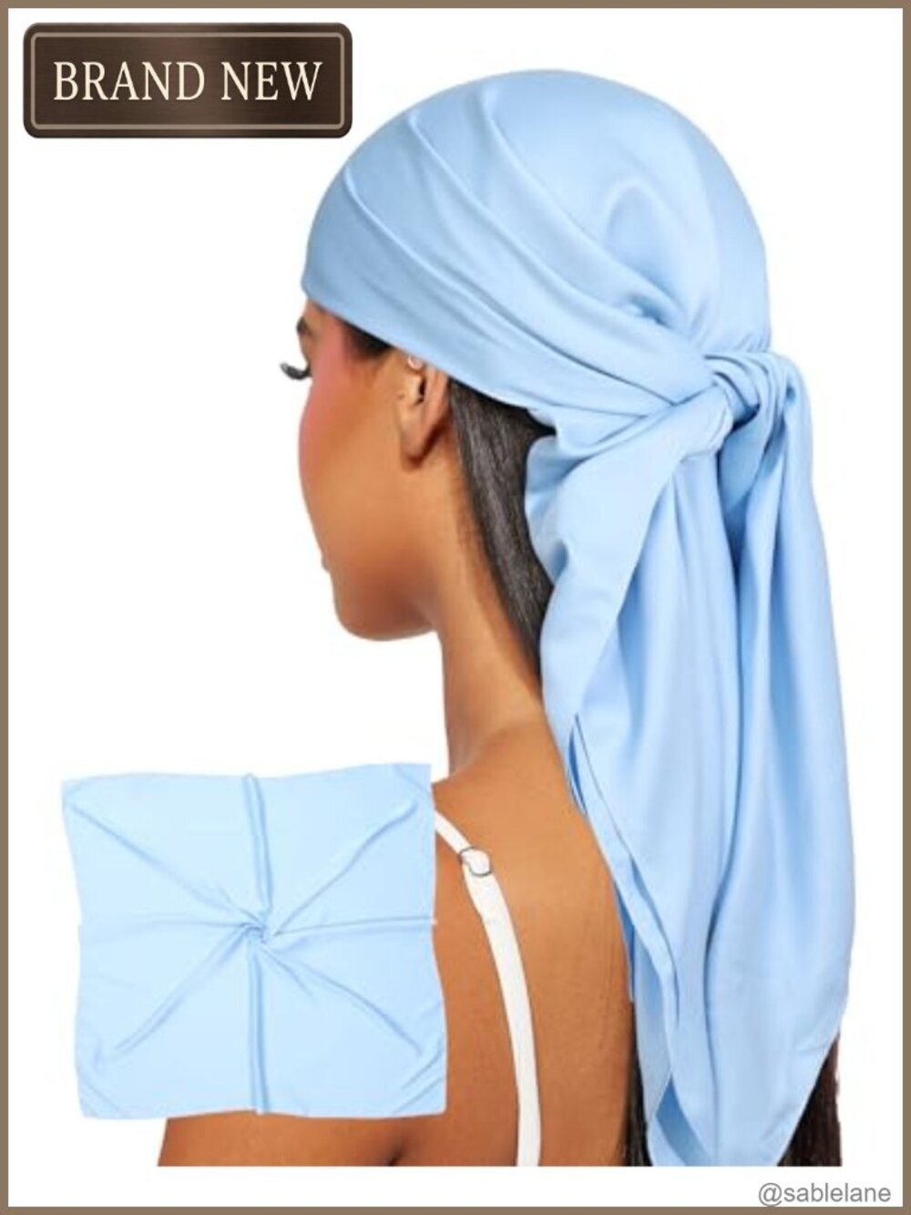 Matte Satin Square Head Scarf for Women - Like Silk Hair Scarf